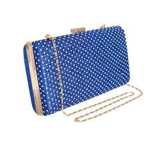 Load image into Gallery viewer, Clutch Hard Case Royal Blue Bag for Women
