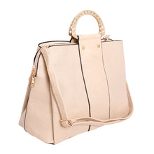 Load image into Gallery viewer, Purse Ivory Rigid Top Handle Handbag for Women