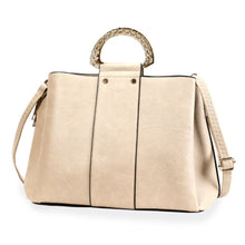 Load image into Gallery viewer, Purse Ivory Rigid Top Handle Handbag for Women