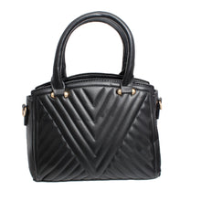 Load image into Gallery viewer, Purse Black Chevron Quilted Set Bag for Women