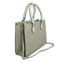 Load image into Gallery viewer, Purse Green Pebble Grain Satchel Handbag for Women