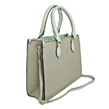Load image into Gallery viewer, Purse Green Pebble Grain Satchel Handbag for Women