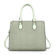Load image into Gallery viewer, Purse Green Pebble Grain Satchel Handbag for Women