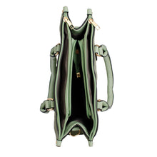 Load image into Gallery viewer, Purse Green Pebble Grain Satchel Handbag for Women