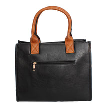 Load image into Gallery viewer, Purse Black Soft Grain Satchel Bag for Women