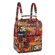 Load image into Gallery viewer, Red Grafitti Trolley Sleeve Backpack