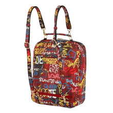 Load image into Gallery viewer, Red Grafitti Trolley Sleeve Backpack