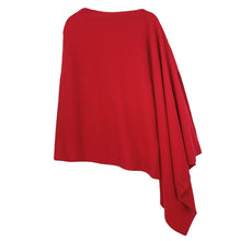 Load image into Gallery viewer, Scarf Poncho Red 4 Way Wear Wrap for Women
