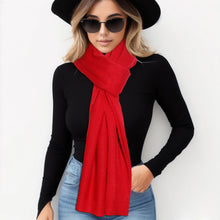 Load image into Gallery viewer, Scarf Poncho Red 4 Way Wear Wrap for Women