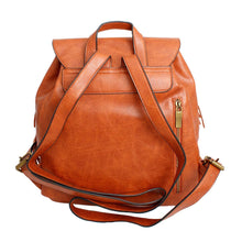Load image into Gallery viewer, Backpack Brown Leather Fringe Bag for Women