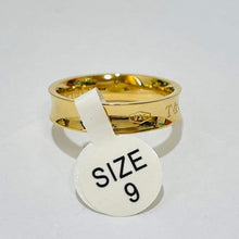 Load image into Gallery viewer, Size 9 Gold Tiff Ring

