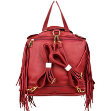 Load image into Gallery viewer, Moto Jacket Fringe Backpack
