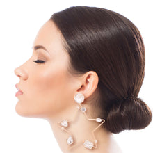 Load image into Gallery viewer, Gold Crystal Star Earrings

