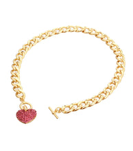 Load image into Gallery viewer, Heart Toggle Necklace
