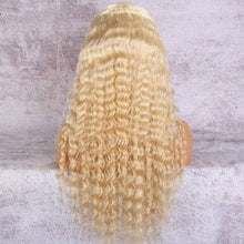 Load image into Gallery viewer, 613 Blonde Brazilian Deep Wave Human Hair Lace Wigs 180% Density 13×6 Lace Front Wigs
