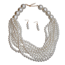 Load image into Gallery viewer, Cream Bubble Gum Pearl Necklace
