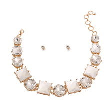 Load image into Gallery viewer, Gold Various Crystal Collar Set
