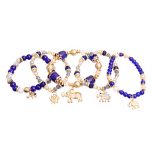 Load image into Gallery viewer, Blue Bead Elephant Bracelets
