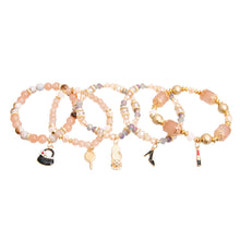 Load image into Gallery viewer, Brown Bead Fashion Charm Bracelets
