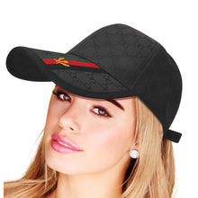 Load image into Gallery viewer, Designer Print Black Baseball Cap

