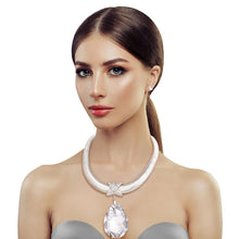 Load image into Gallery viewer, Silver Oval Omega Chain Set

