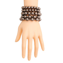 Load image into Gallery viewer, Metallic Hematite Pearl Bracelets
