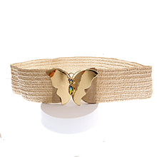 Load image into Gallery viewer, Woven Ivory Butterfly Belt
