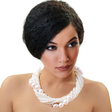 Load image into Gallery viewer, White Pearl Twisted Necklace Set
