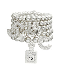 Load image into Gallery viewer, Shiny Silver Boutique Charm Bracelets
