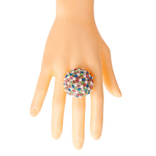 Load image into Gallery viewer, Multi Stone and Pearl Cocktail Ring
