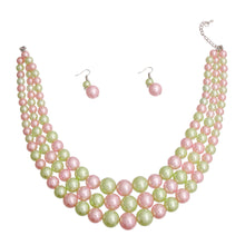 Load image into Gallery viewer, Pink and Green Pearl 3 Layer Set
