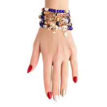 Load image into Gallery viewer, Blue Bead Elephant Bracelets
