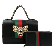 Load image into Gallery viewer, Black Bee Boxy Satchel Designer Set
