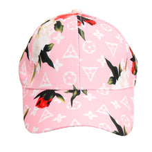 Load image into Gallery viewer, Pink LV Monogram Flower Cap
