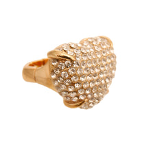Load image into Gallery viewer, Gold Rhinestone Heart Ring
