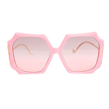 Load image into Gallery viewer, Pink Retro Square Butterfly Sunglasses
