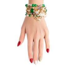 Load image into Gallery viewer, Green Bead Elephant Bracelets
