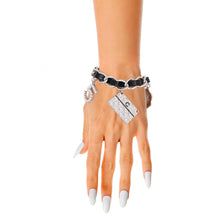 Load image into Gallery viewer, Designer CC Charms Silver Black Bracelets
