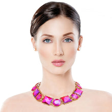 Load image into Gallery viewer, Purple Various Crystal Collar Set
