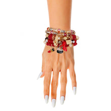 Load image into Gallery viewer, Red Bead Fashion Charm Bracelets
