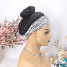 Load image into Gallery viewer, Body Wave Wigs with Headbands for Black Women Human Hair Wigs 150% Density Natural Black
