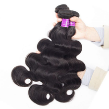 Load image into Gallery viewer, Brazilian Virgin Hair Body Wave 4 Bundles 10A Unprocessed Human Hair Extensions For Sale
