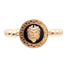 Load image into Gallery viewer, Gold and Black Designer Lion Bracelet
