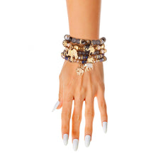 Load image into Gallery viewer, Gray Bead Elephant Bracelets
