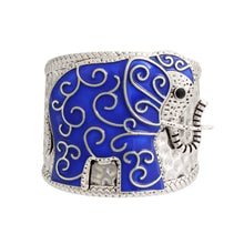Load image into Gallery viewer, Full Blue Elephant Cuff
