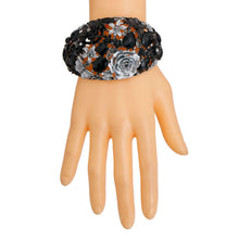 Load image into Gallery viewer, Black and Silver Garden Bracelet

