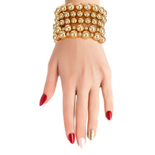 Load image into Gallery viewer, Metallic Gold Bracelets 5 Pcs
