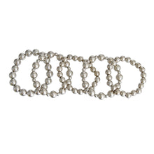 Load image into Gallery viewer, Silver Pearl Bracelets 5 Pcs
