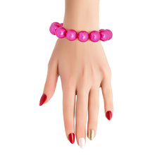 Load image into Gallery viewer, Fuchsia Bubble Gum Pearl Bracelet
