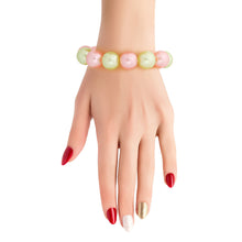 Load image into Gallery viewer, Pink Green Bubble Gum Pearl Bracelet
